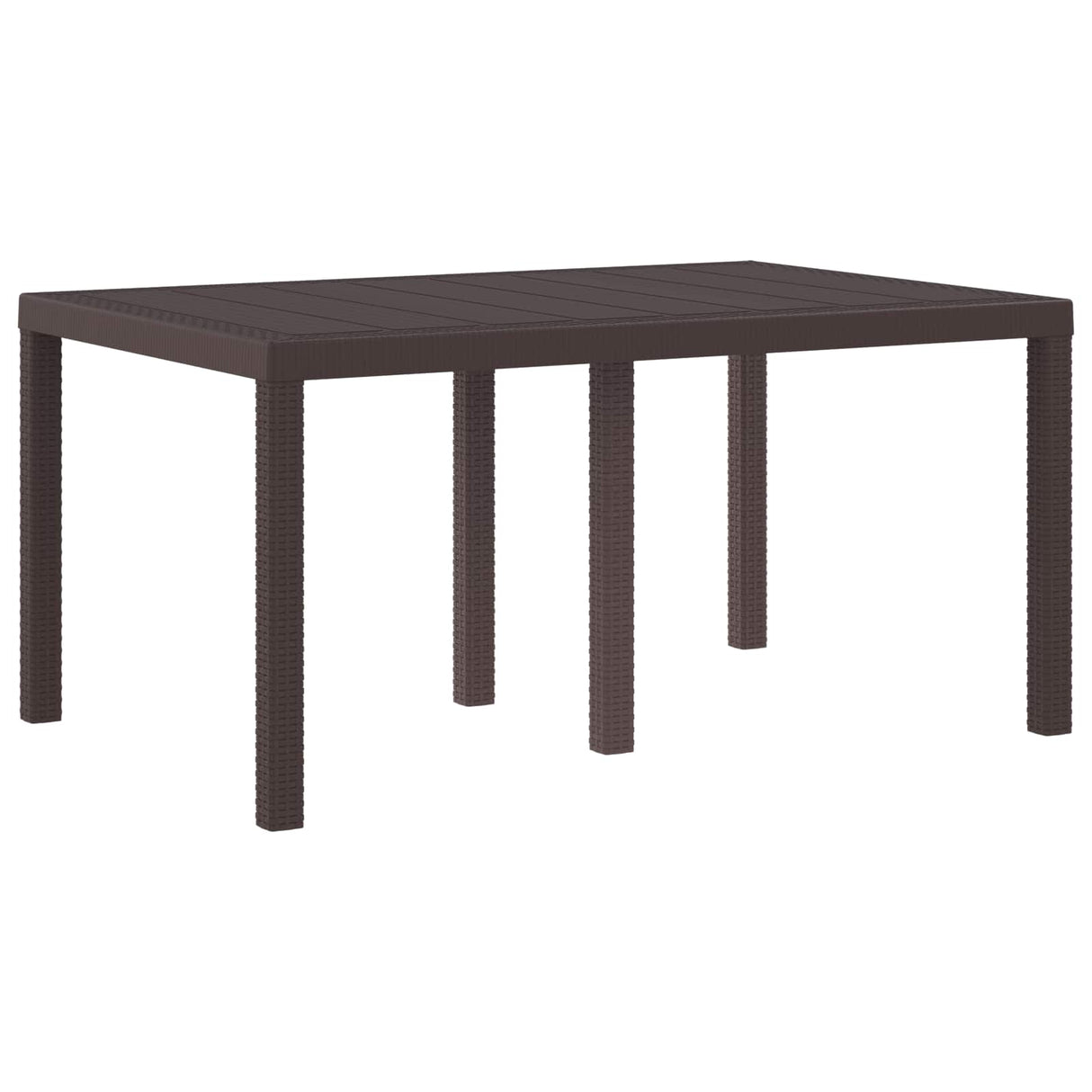 vidaXL Tuin Tafel Antraciet 250 x 100 x 73 cm poly rattan
