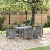 vidaXL Tuin Tafel Antraciet 250 x 100 x 73 cm poly rattan