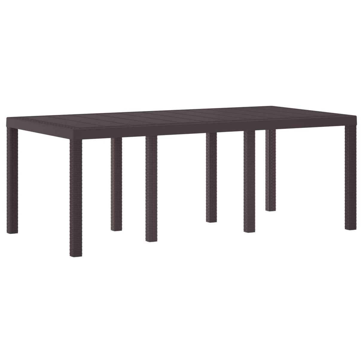 vidaXL Tuin Tafel Antraciet 250 x 100 x 73 cm poly rattan