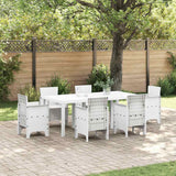 vidaXL Tuin Tafel Antraciet 250 x 100 x 73 cm poly rattan