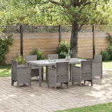 vidaXL Tuin Tafel Antraciet 250 x 100 x 73 cm poly rattan