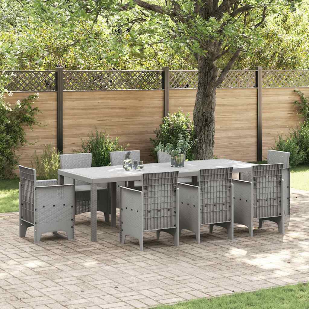 vidaXL Tuin Tafel Antraciet 250 x 100 x 73 cm poly rattan