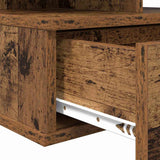 vidaXL Nachtkastje zwevend 40x31x27 cm bewerkt hout wit