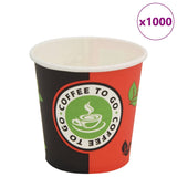 vidaXL Disposable paper coffee cups 120 ml (4 oz) 1000 pcs