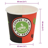 vidaXL Disposable paper coffee cups 120 ml (4 oz) 1000 pcs