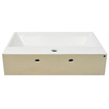 vidaXL Bathroom Sink with Faucet Hole White 51.5x38.5x15 cm Ceramic