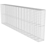 vidaXL Gabion Wall with Lid 600x50x100 cm Galvanized Steel