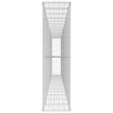 vidaXL Gabion Wall with Lid 600x50x100 cm Galvanized Steel
