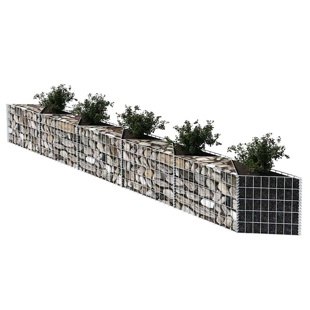 vidaXL Gabion Basket 300x30x100 cm Galvanized Steel