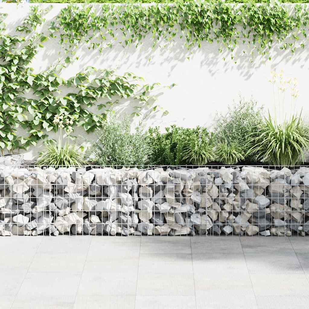 vidaXL Gabion Basket 300x30x100 cm Galvanized Steel