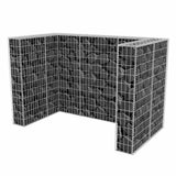 vidaXL Gabion Single Bin Enclosure 110x100x120 cm Steel