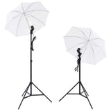 vidaXL Photo Studio Kit with 5 Backdrops & 2 Umbrellas