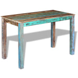 vidaXL Dining Table 115x60x76 cm Solid Reclaimed Wood