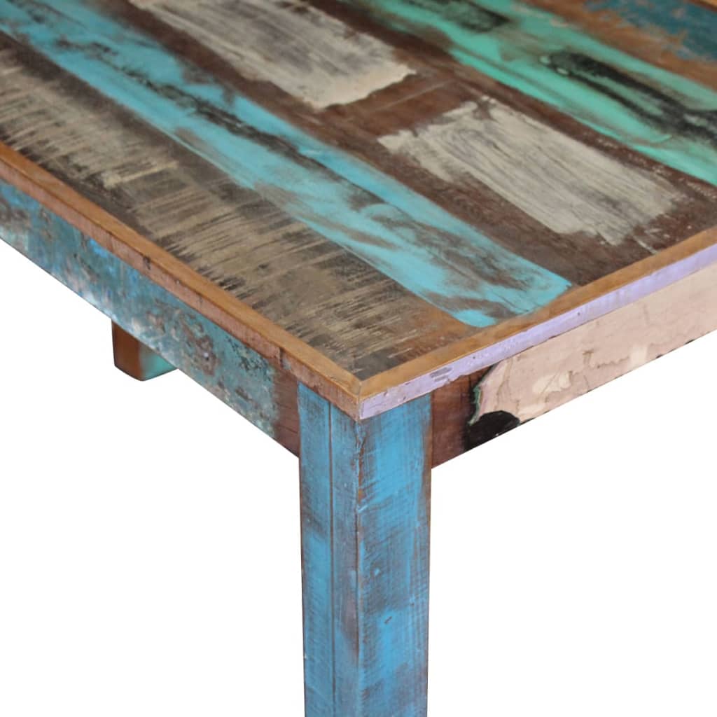 vidaXL Dining Table 115x60x76 cm Solid Reclaimed Wood