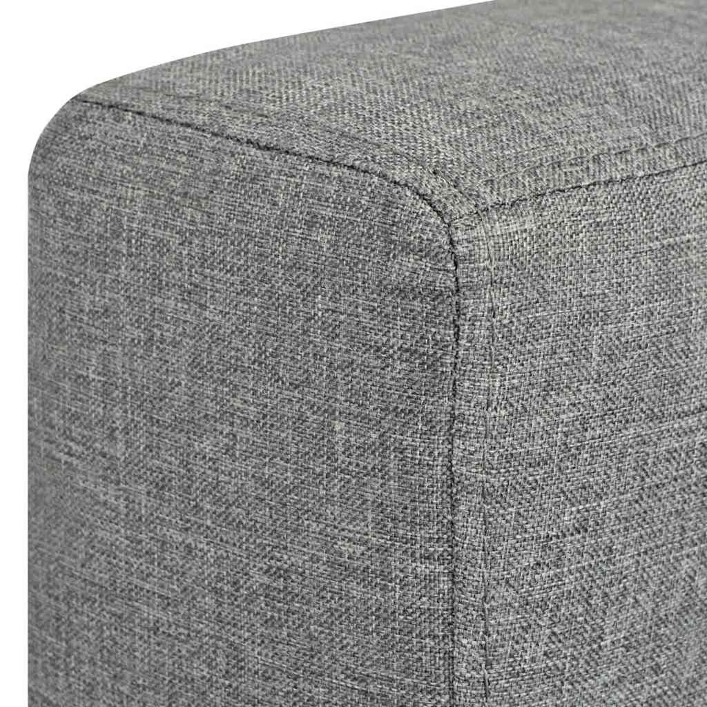vidaXL Armchair fabric light gray
