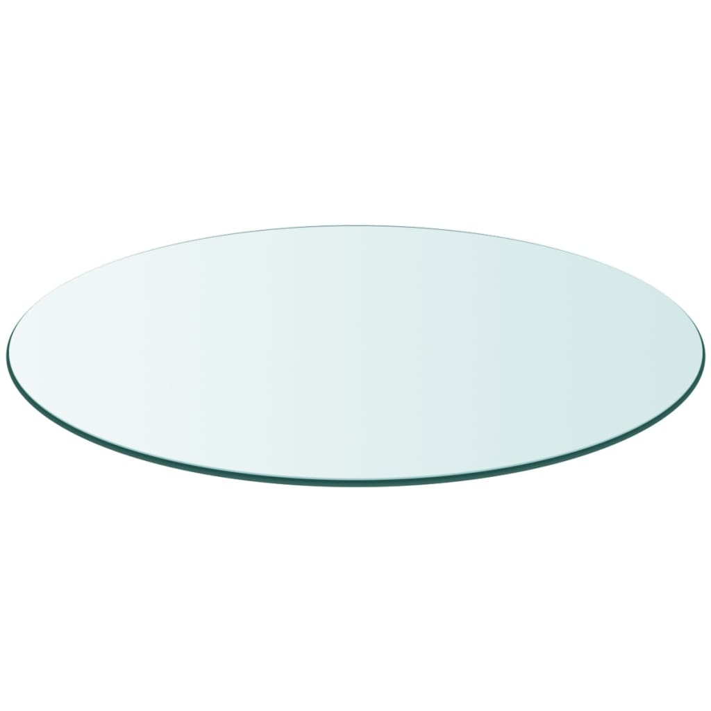 vidaXL Tafelblad van gehard glas 300 mm rond