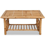 vidaXL Coffee table bamboo 90x50x45 cm