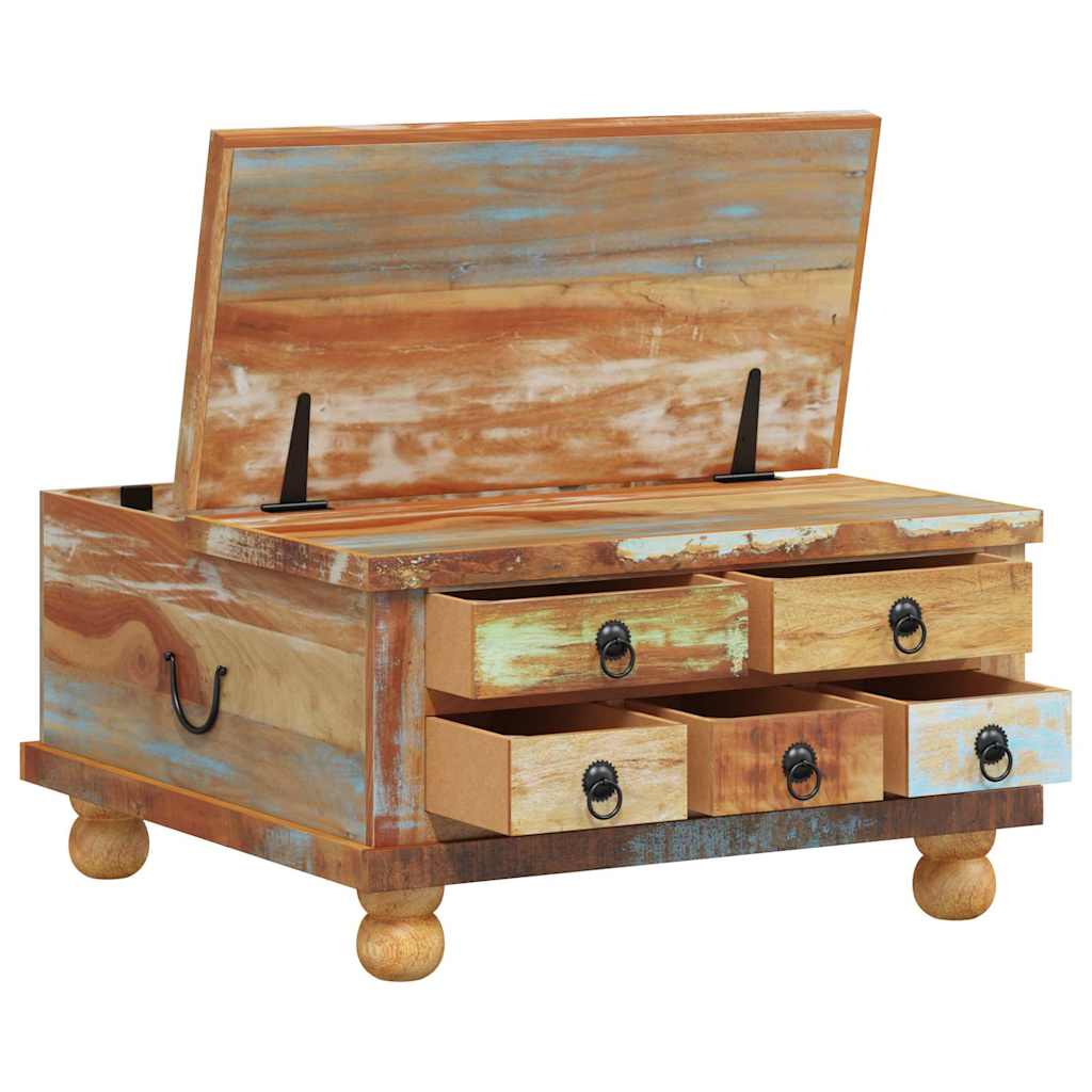vidaXL Coffee Table 70x70x38 cm Recycled Wood