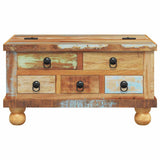 vidaXL Coffee Table 70x70x38 cm Recycled Wood