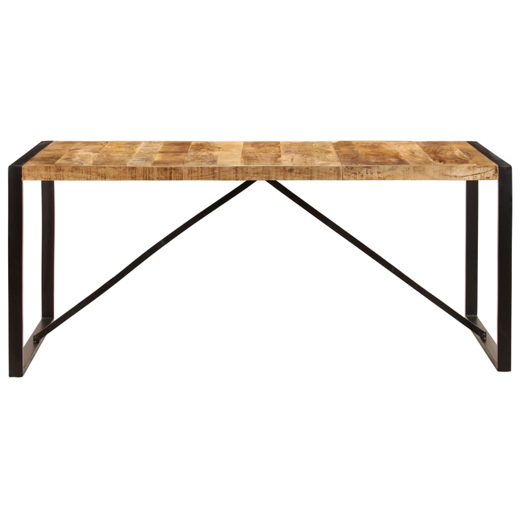 vidaXL Dining Table 180 cm Solid Rough Mango Wood
