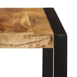 vidaXL Dining Table 180 cm Solid Rough Mango Wood