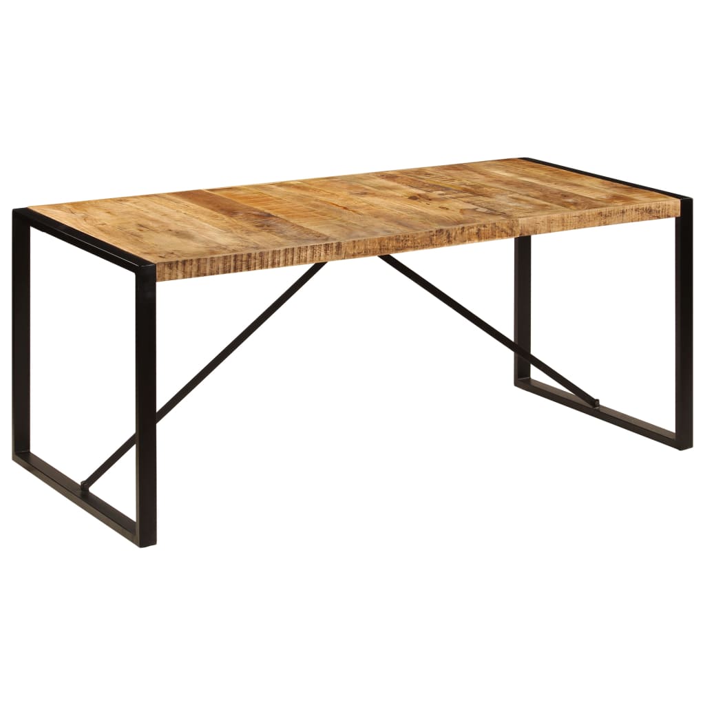 vidaXL Dining Table 180 cm Solid Rough Mango Wood