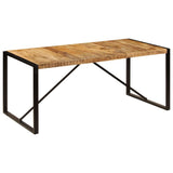 vidaXL Dining Table 180 cm Solid Rough Mango Wood