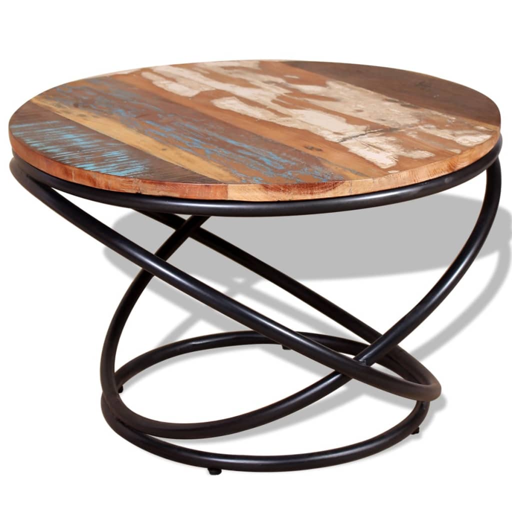 vidaXL Coffee table 60x60x40 cm solid reclaimed wood