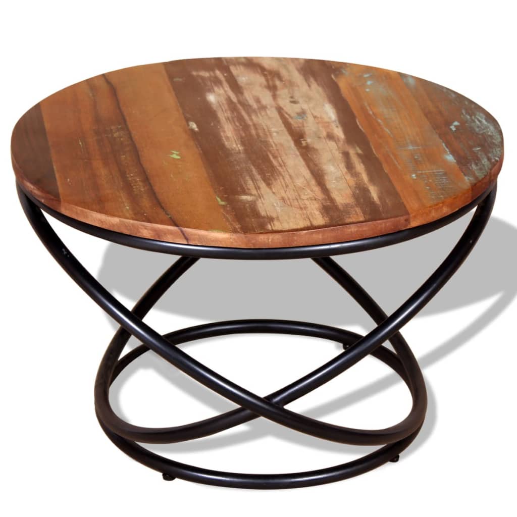 vidaXL Coffee table 60x60x40 cm solid reclaimed wood