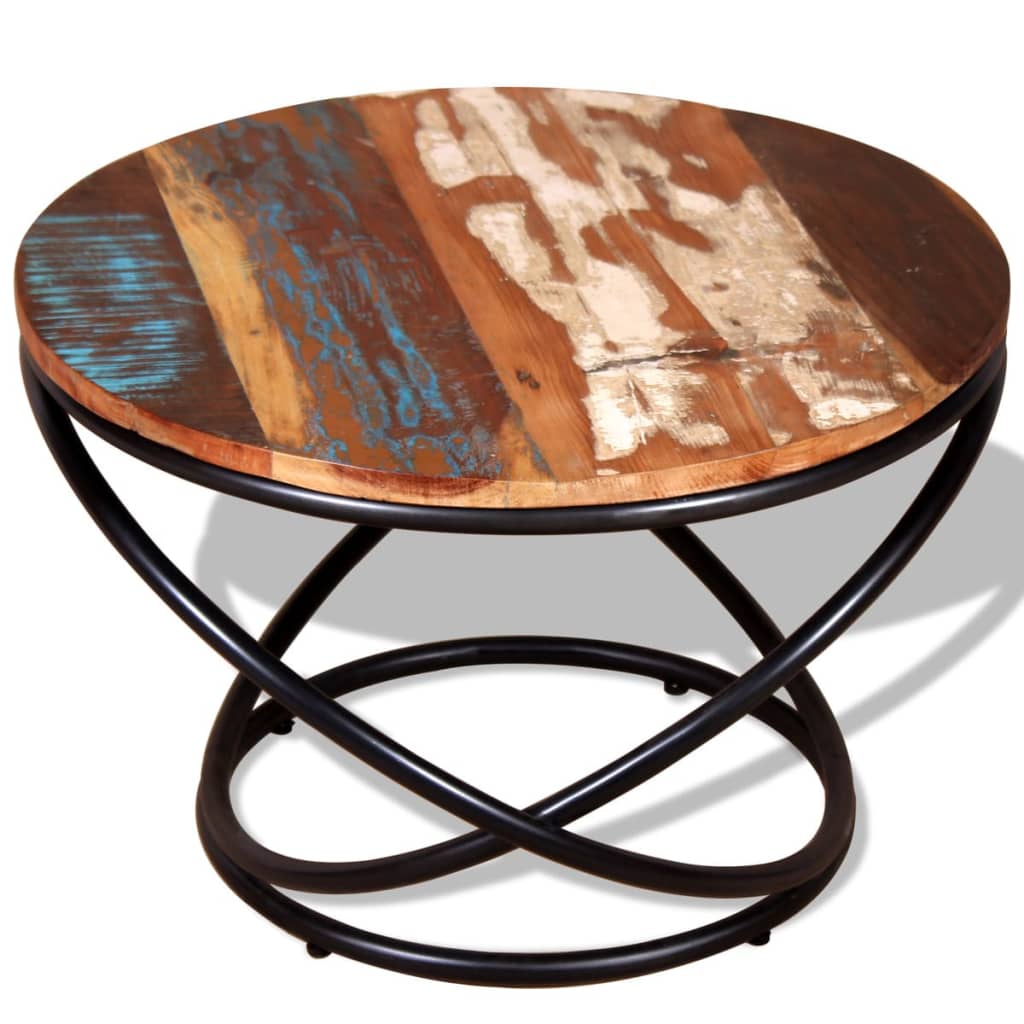 vidaXL Coffee table 60x60x40 cm solid reclaimed wood
