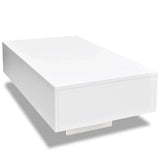 vidaXL Salontafel hoogglans wit