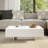 vidaXL Salontafel hoogglans wit