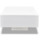 vidaXL Salontafel hoogglans wit