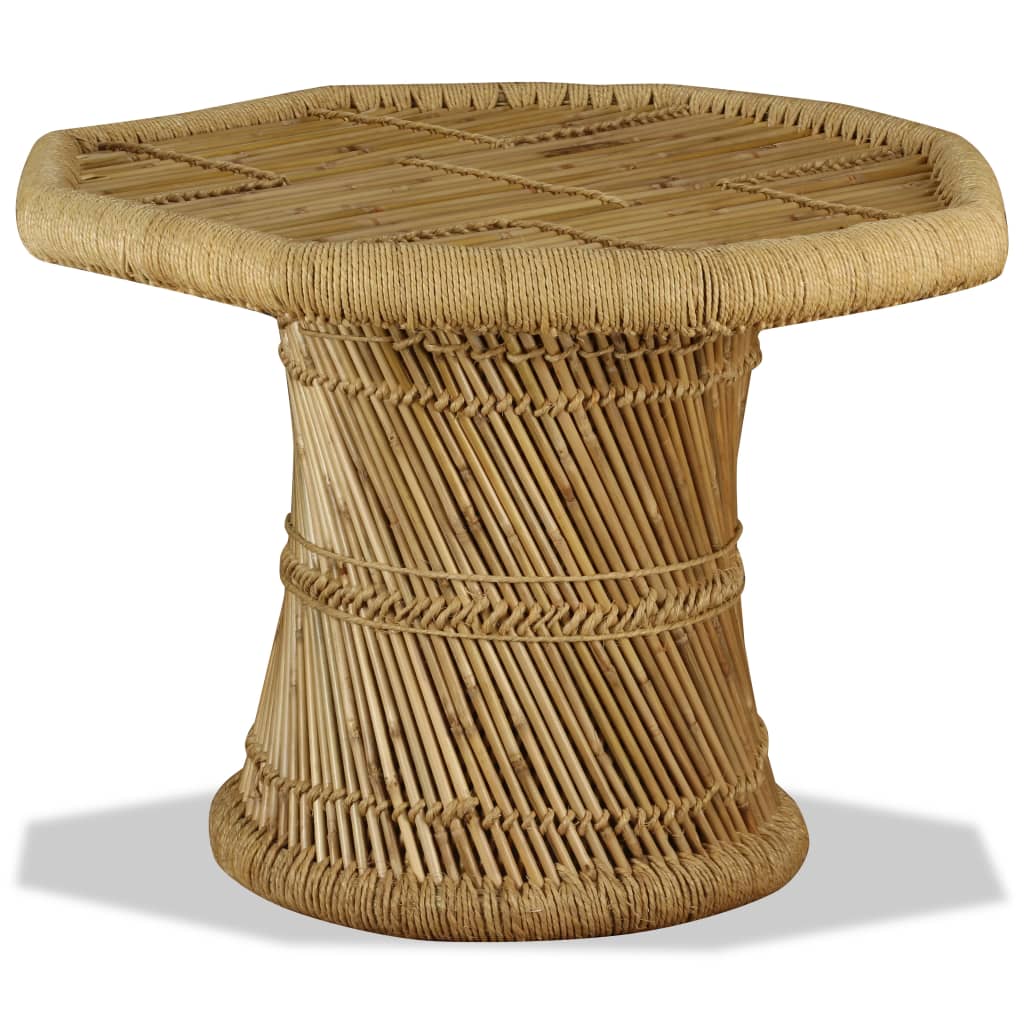 vidaXL Salontafel achthoekig 60x60x45 cm bamboe