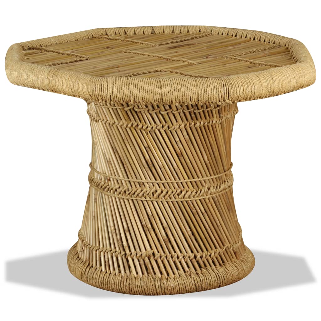 vidaXL Salontafel achthoekig 60x60x45 cm bamboe