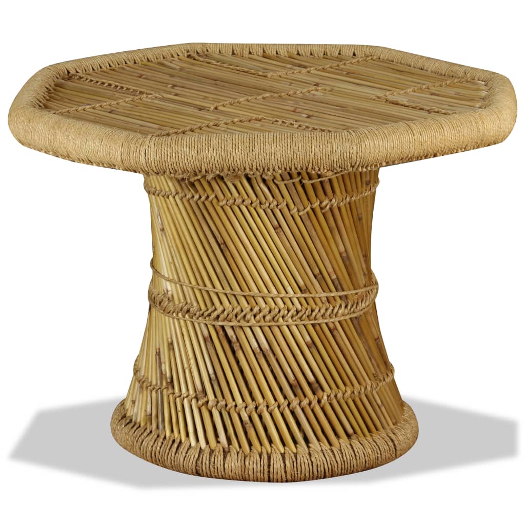 vidaXL Salontafel achthoekig 60x60x45 cm bamboe