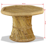 vidaXL Salontafel achthoekig 60x60x45 cm bamboe