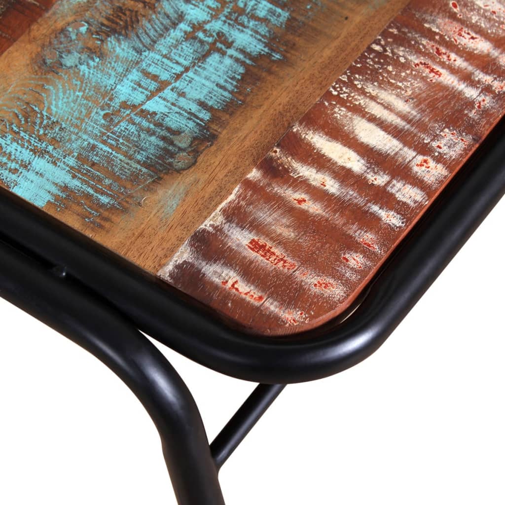 vidaXL Eetkamerstoelen 2 st massief gerecycled hout