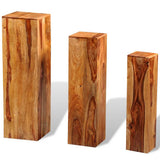 vidaXL Plantenstandaards 2 st massief mangohout