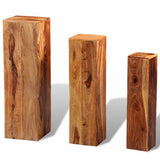 vidaXL Plantenstandaards 2 st massief mangohout