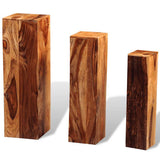 vidaXL Plantenstandaards 2 st massief mangohout