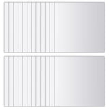vidaXL 24 Pcs Square Glass Mirror Tiles