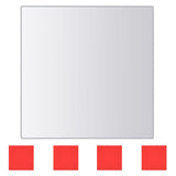 vidaXL 24 Pcs Square Glass Mirror Tiles