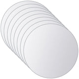 vidaXL 8 pcs Mirror Tiles round glass