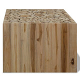 vidaXL Coffee table 50x50x35 cm solid teak wood