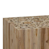 vidaXL Coffee table 50x50x35 cm solid teak wood