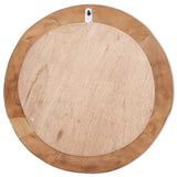 vidaXL Decorative Mirror Round 60 cm Teak Wood