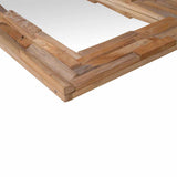 vidaXL Decorative mirror square 60x60 cm teak wood