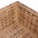 vidaXL Loungeset Natural Rattan 27-Piece