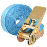 vidaXL Tie-down Straps 0.8 ton 6mx25mm blue 4 pcs